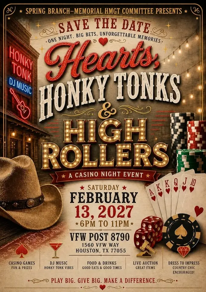 Hearts, Honky Tonks & High Rollers Casino Night