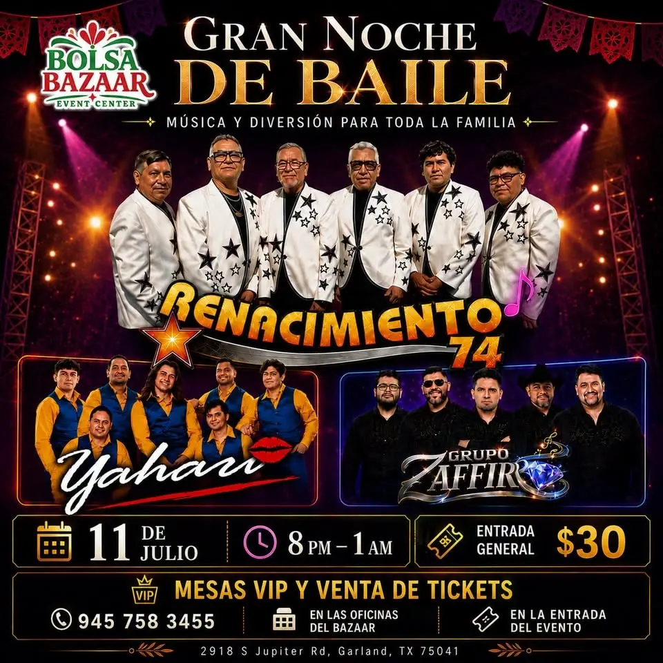 🎶 Gran Noche de Baile en Bolsa Bazaar | Renacimiento 74, Yahari y Grupo Zaffiro
