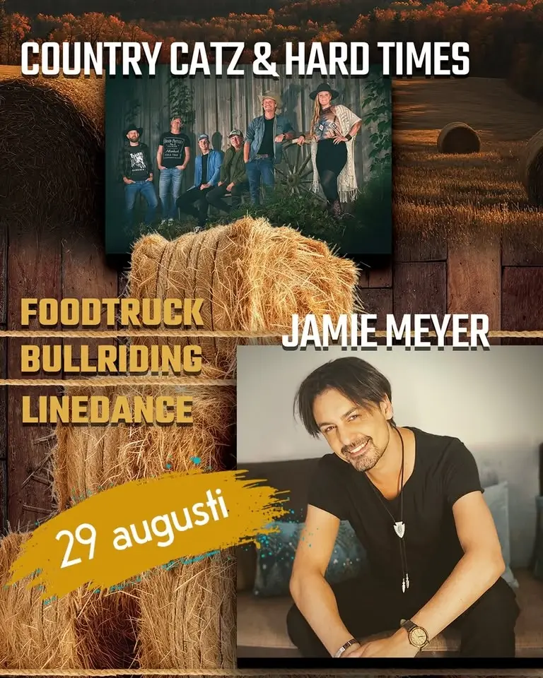 Countrykväll med livemusik, linedance och bullriding