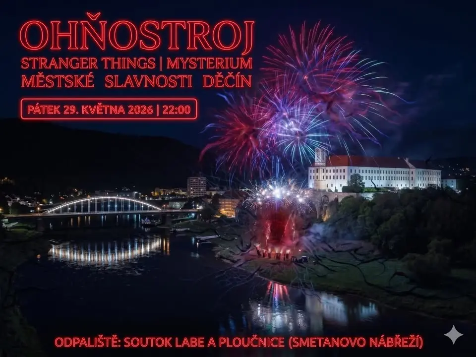 Ohňostroj Stranger Things | Mysterium | Městské slavnosti Děčín