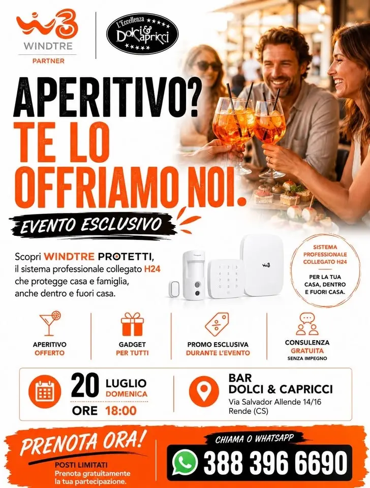 Un aperitivo, una casa più sicura. 