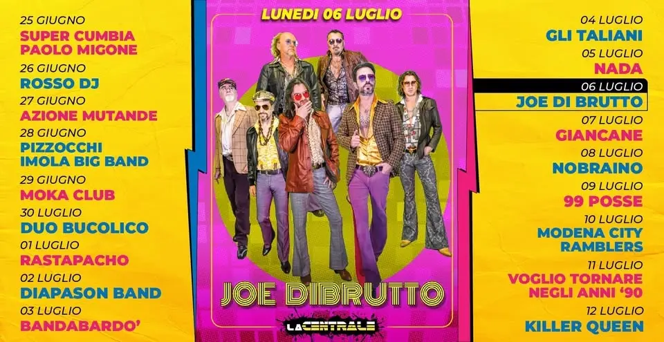 Joe Dibrutto - La Centrale “Imola Summer Fest” 2026