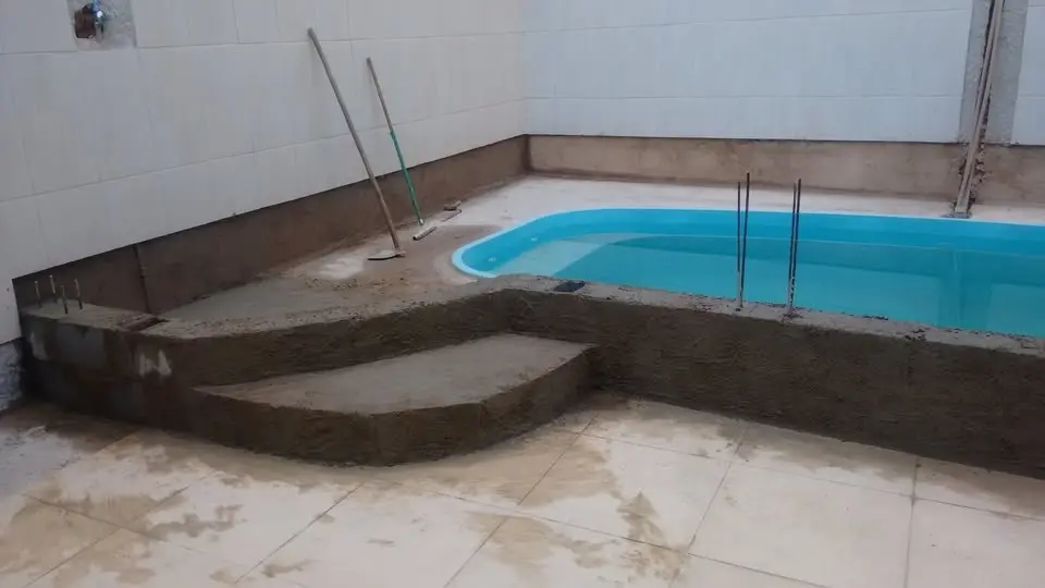 ampliação e renovação dé piscina 