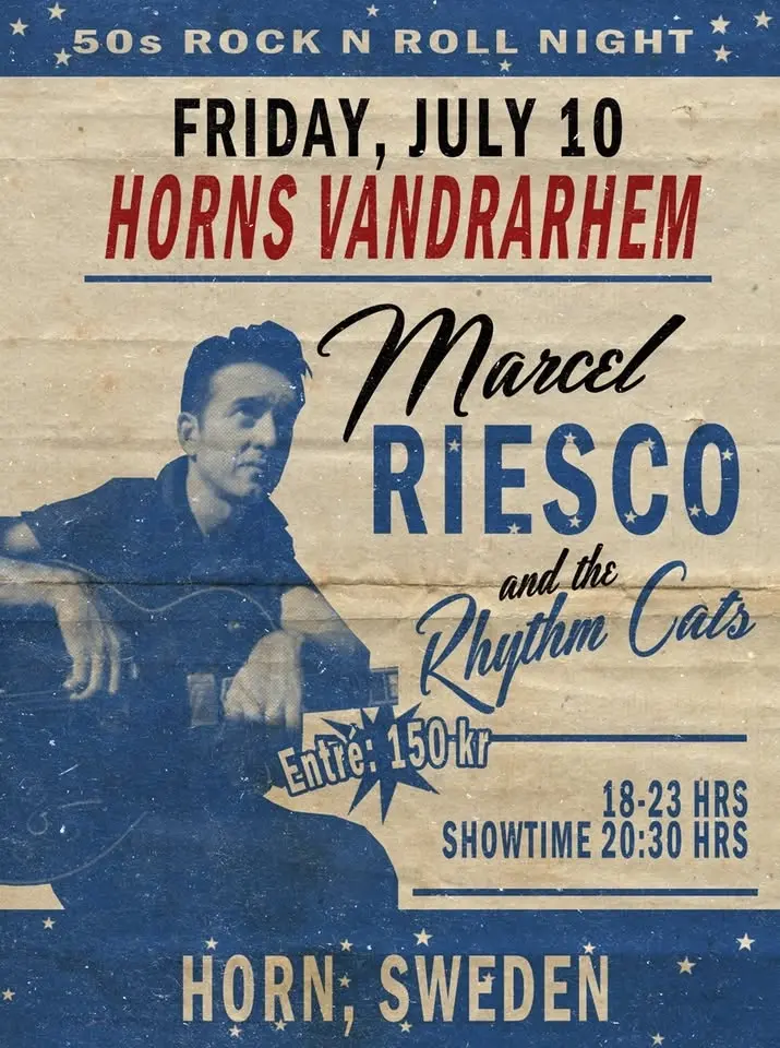 Marcel Riesco and the Rhythm Cats at Horns Vandrarhem, Horn, Sweden