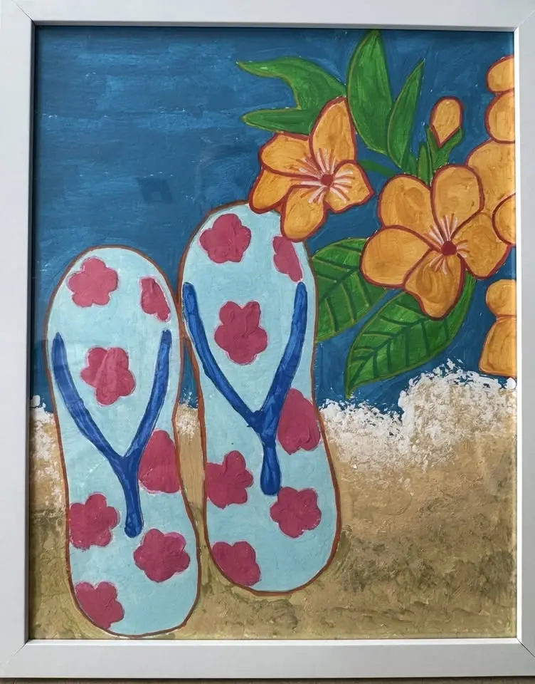 Flip Flops Acrylic Paint Workshop