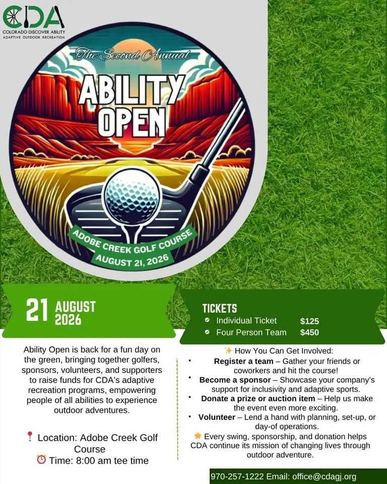 Ability Open Golf Tournament- Colorado Discover Ability