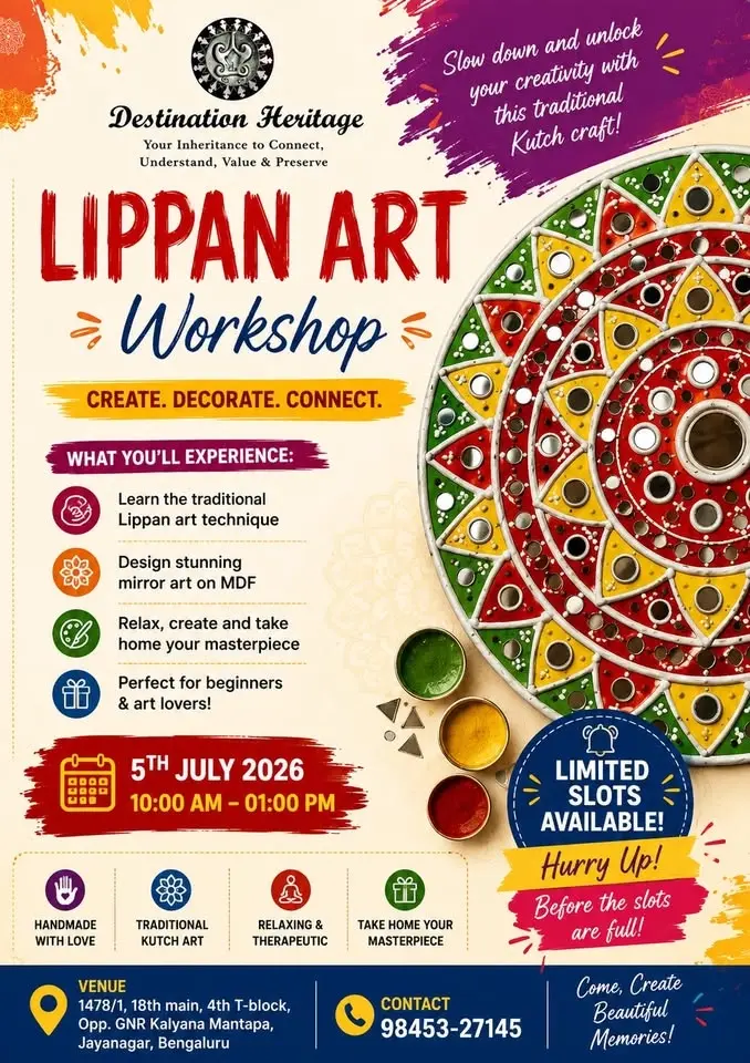Destination Heritage presents - Lippan Art Workshop