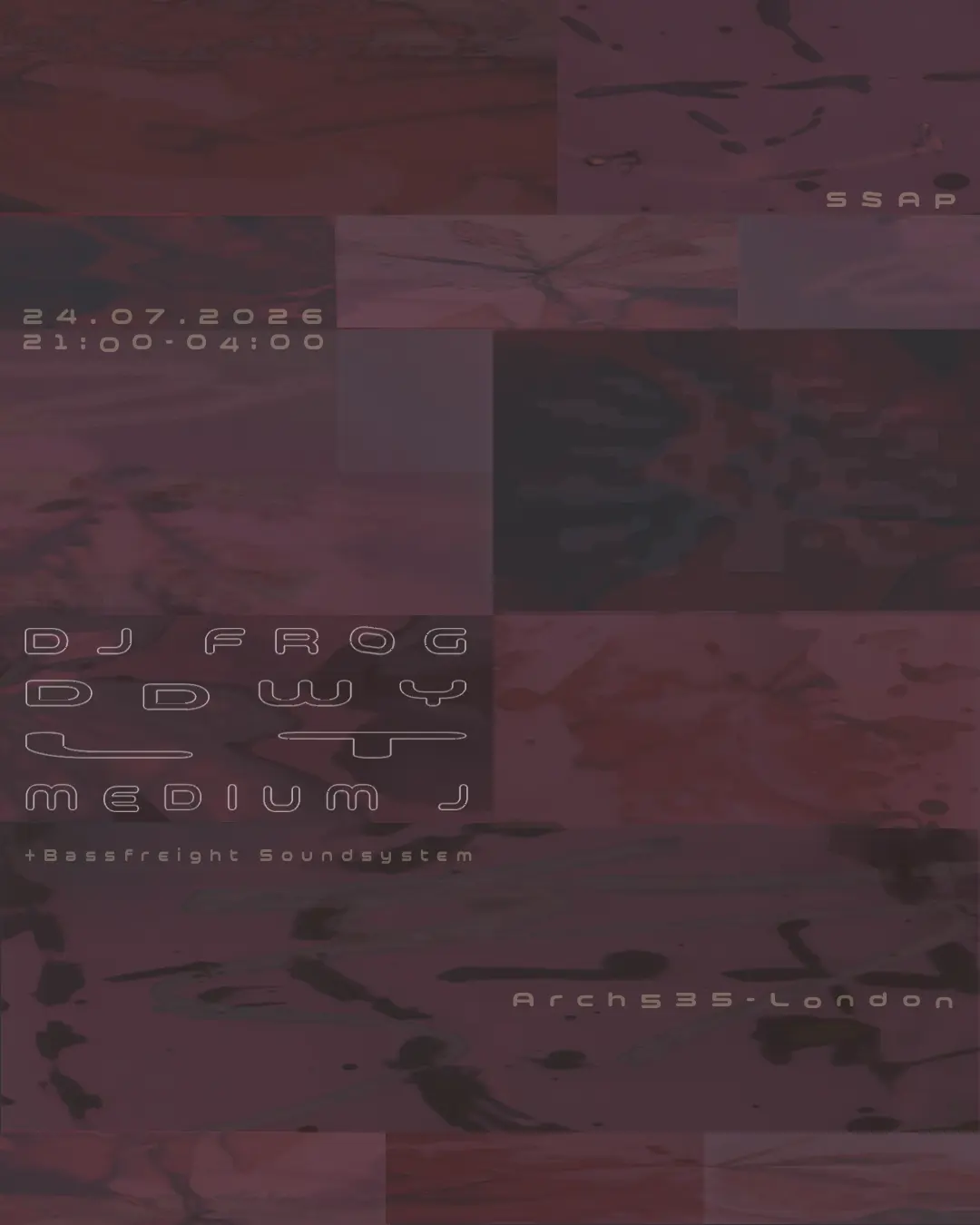 SSAP: DJ Frog, ddwy, LT, Medium J