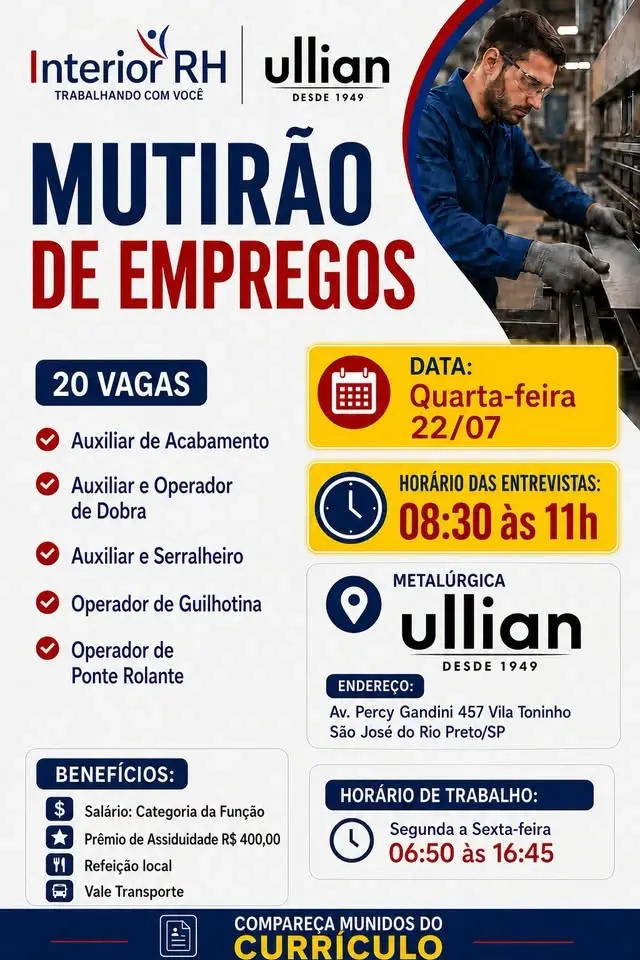 MUTIRÃO DE ENTREVISTAS