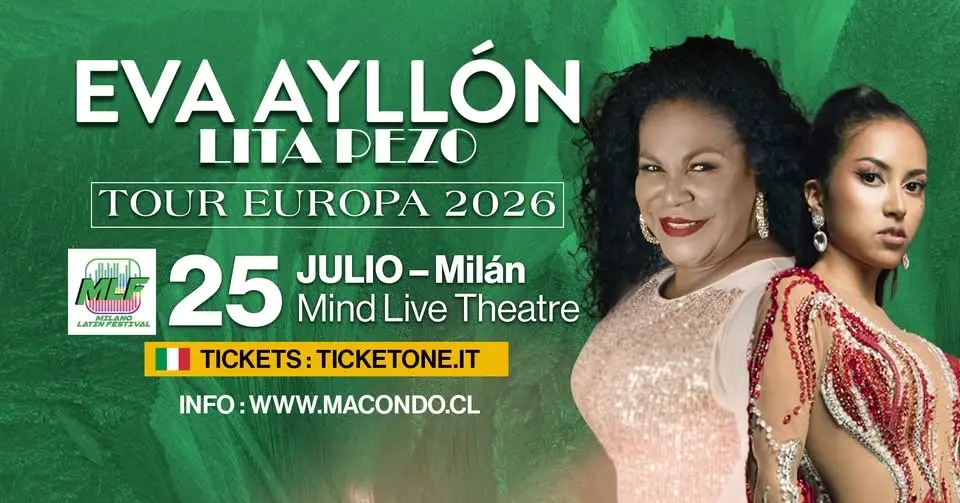 Eva Ayllón y Lita Pezo en Milán
