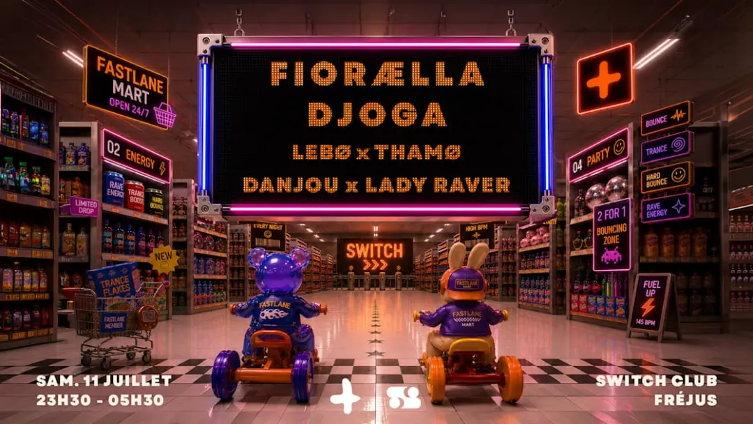 Switch To Fastlane - Fiorælla - Lady Raver- Djoga - Lebø