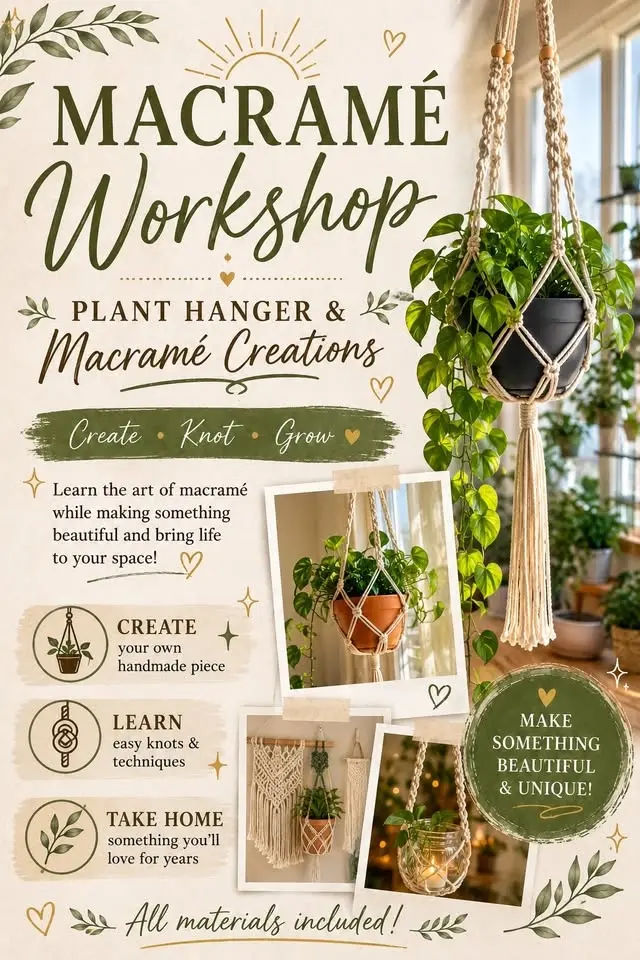 Macrame plant hanger 