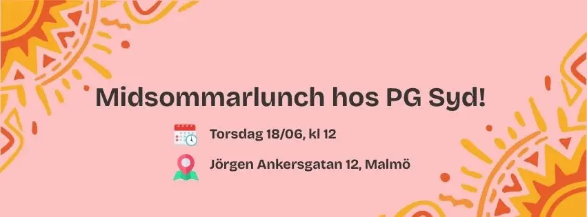 Midsommarlunch hos PG Syd