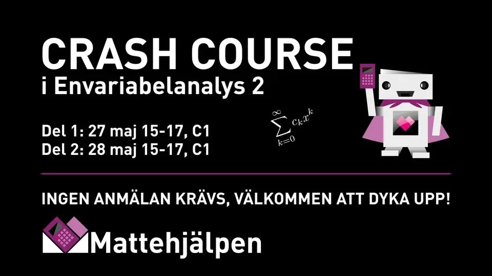 Crash Course i Envariabelanalys 2