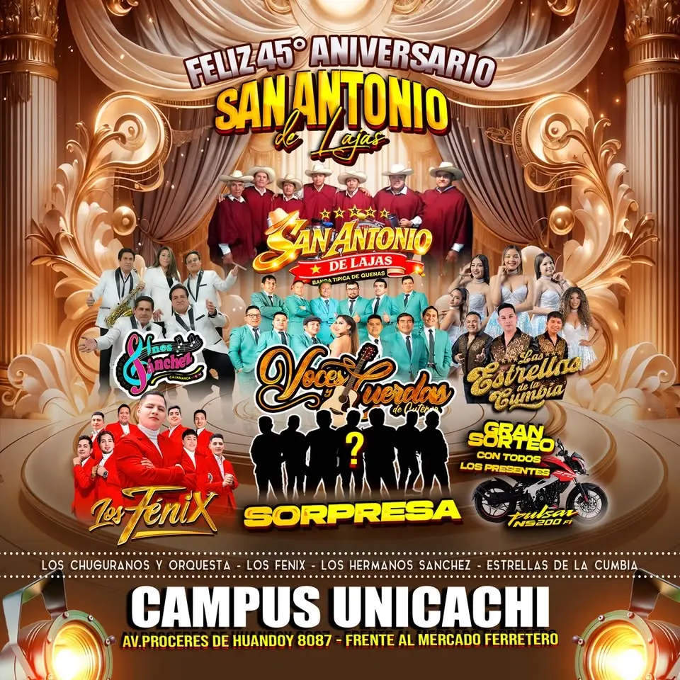 45° Aniversario de San Antonio de Lajas en Campus Unicachi