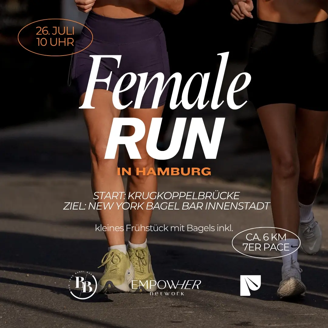 Female Run mit EmpowHer Network, New York Bagel Bar & Pace and Silhouettes