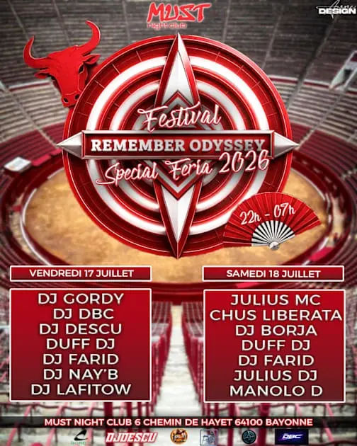 Festival Remember Odyssey "Special Fetes De Bayonne 2026"
