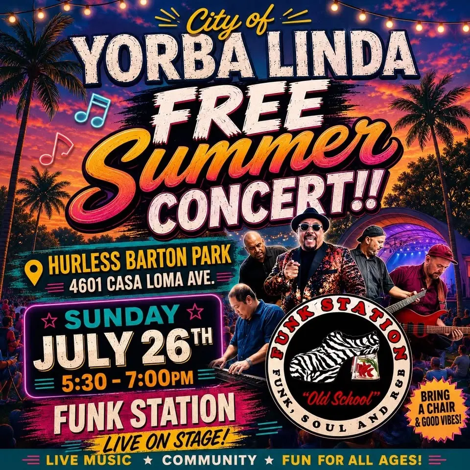 City of Yorba Linda Summer Concert featuring FUNK STATION!