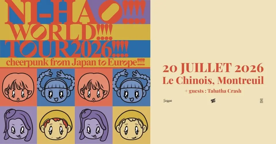 Ni-Hao!!!! (Cheer Punk - Japon) + Tabatha Crash @ Le Chinois