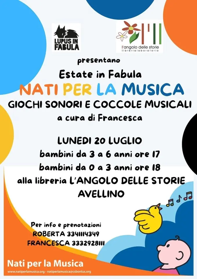 GIOCHI SONORI E COCCOLE MUSICALI