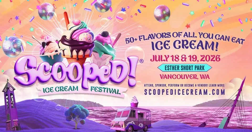 Scooped Ice Cream Festival at Esther Short Park in Vancouver, WA | July 18th & 19th