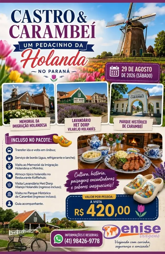 CASTRO & CARAMBEÍ – UM PEDACINHO DA HOLANDA NO PARANÁ
