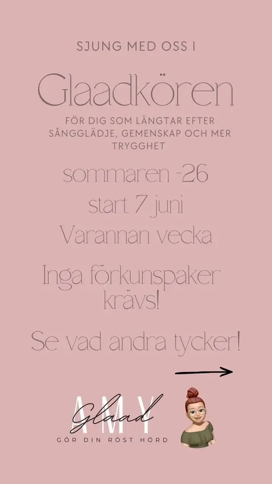 Glaadkören sommar