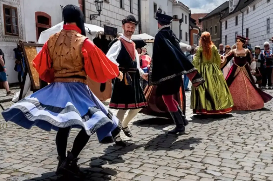 Vystoupení historického tance – Campanello