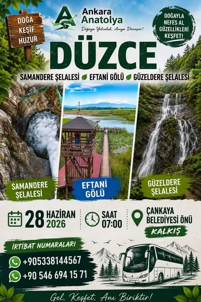 DÜZCE ŞELALELERİ VE EFTANİ GÖLÜ 