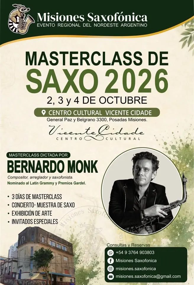 Misiones Saxofónica 2026