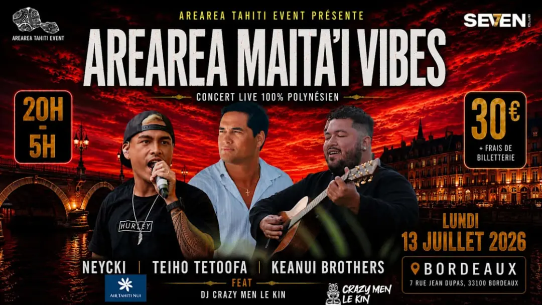 Arearea Maita’I Vibes Bordeaux X Teiho-Tetoofaxneyckixkeanui