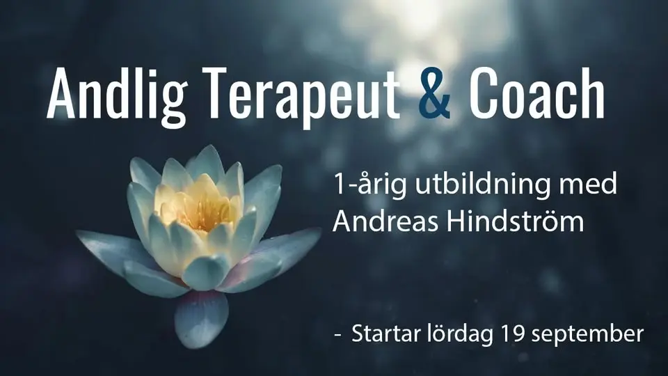 Andlig terapeut och coachutbildning, start lördag 19 september.