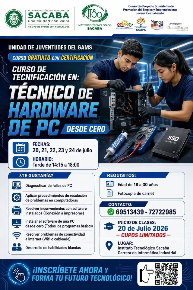 Técnico de Hardware de PC desde Cero