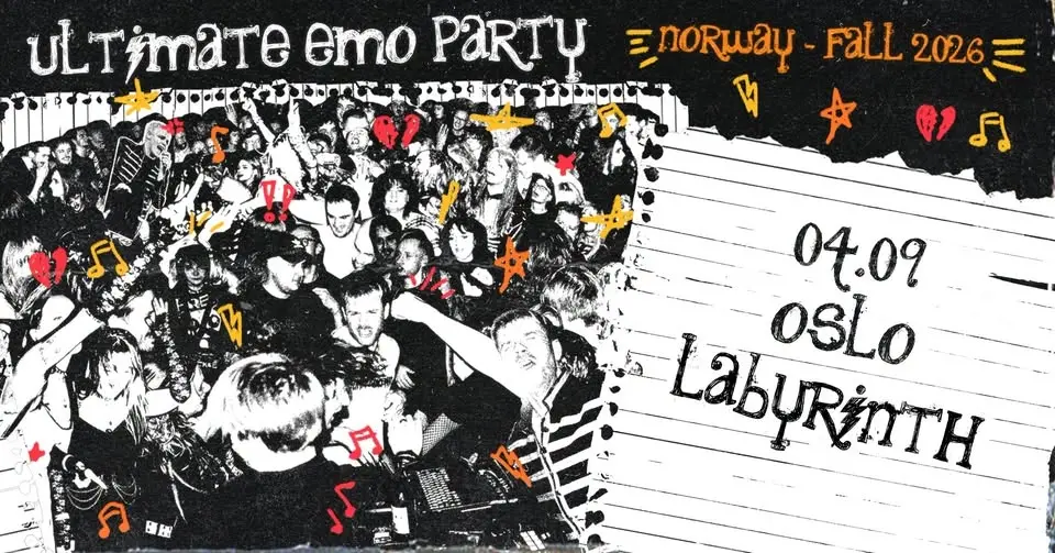 Ultimate Emo Party Oslo / 4.09 Labyrinth - 2 floors!