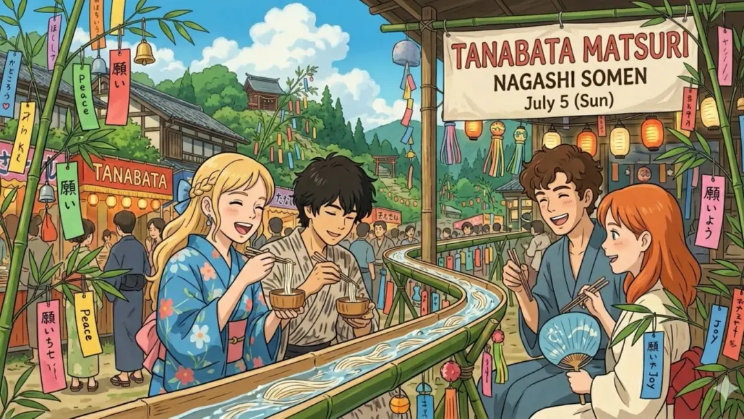 🎋🌟 TANABATA MATSURI 🥢🌊 Nagashi Somen