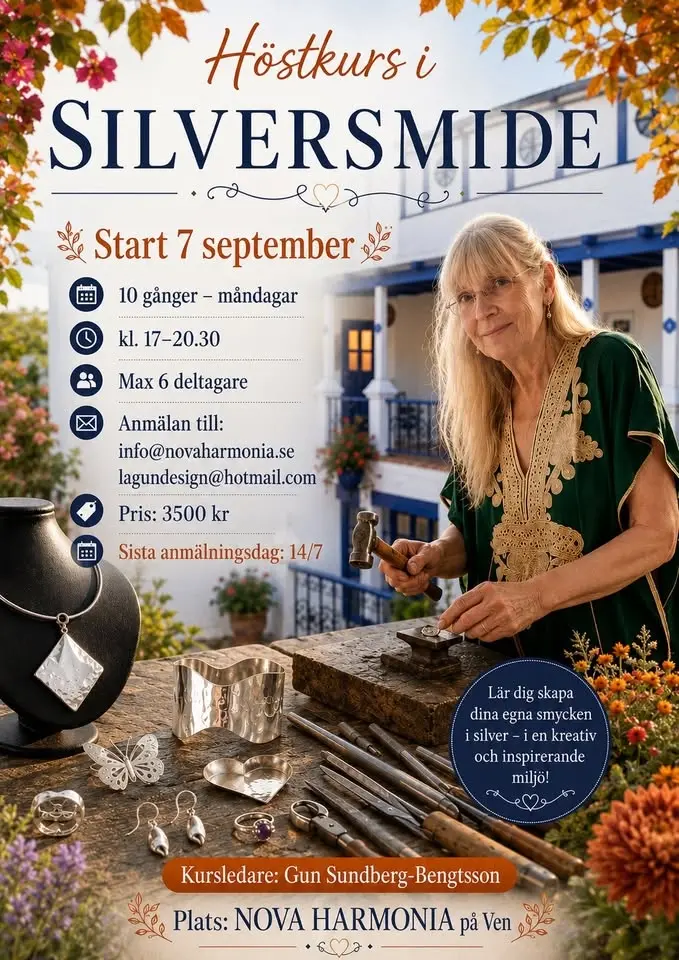 Höstkurs i Silversmide på Ven
