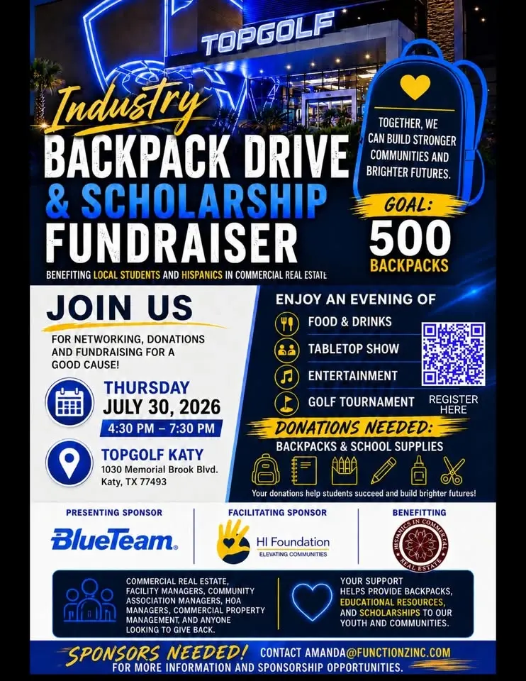 Industry Backpack Drive & Scholarship Fundraiser -MUST RSVP
