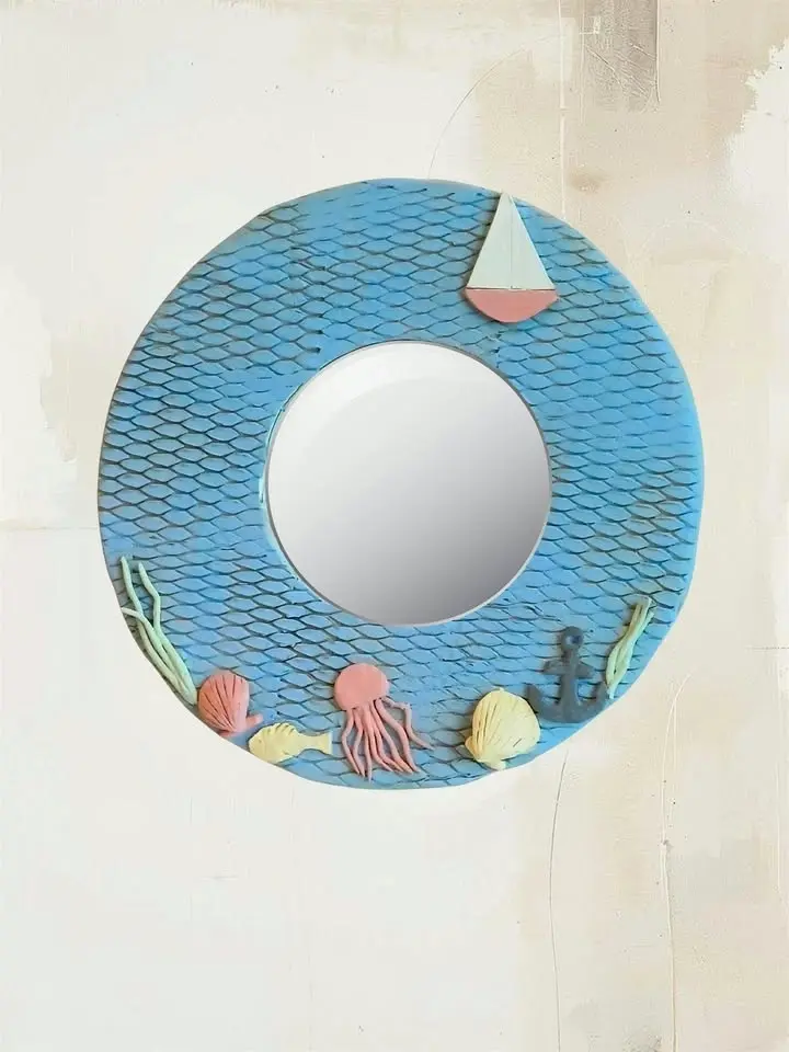 August Craft Month | Seaside Ceramic Mirror Frame for 18+yrs