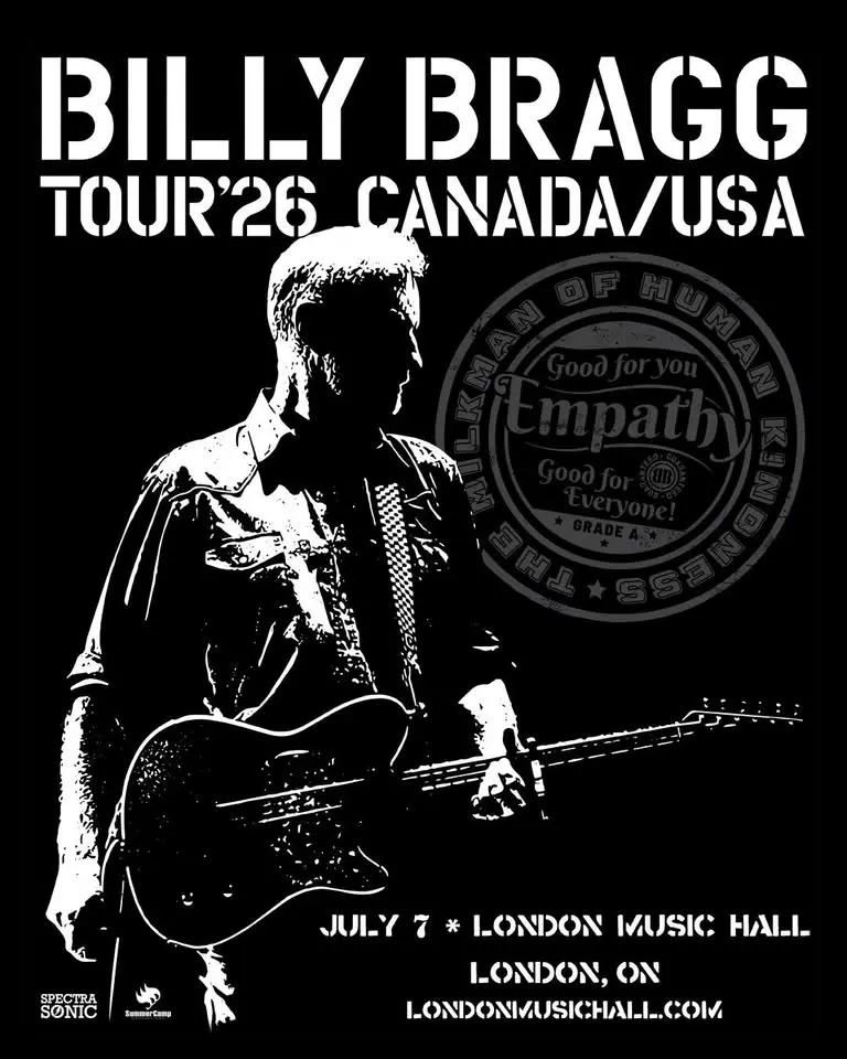 BILLY BRAGG - July 7th @ London Music Hall