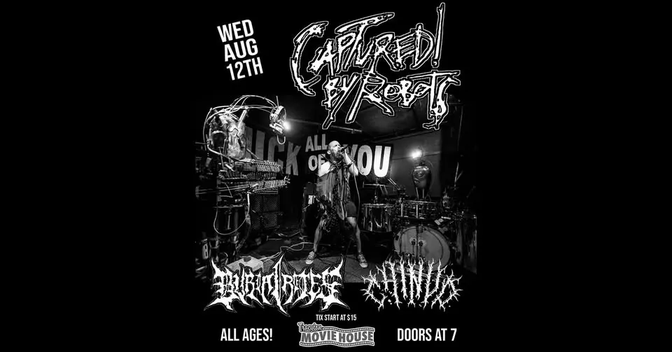 Captured! By Robots also with Burial Rites and Chin Up at Tracyton Movie House
