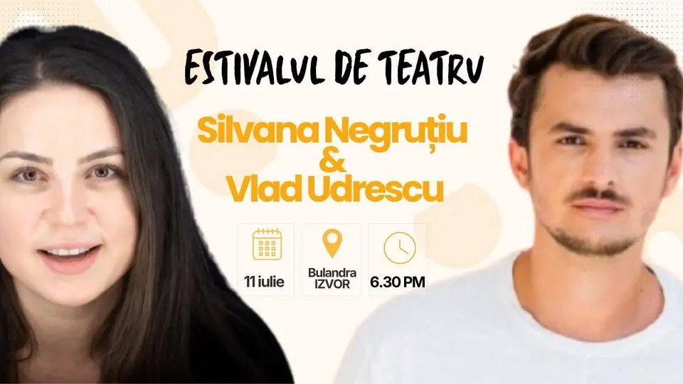 Silvana Negruțiu și Vlad Udrescu vin la Estivalul de teatru