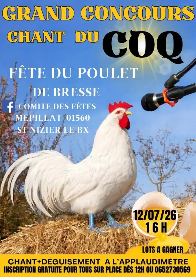 Grand Concours de chant du Coq 01560 St Nizier le Bouchoux
