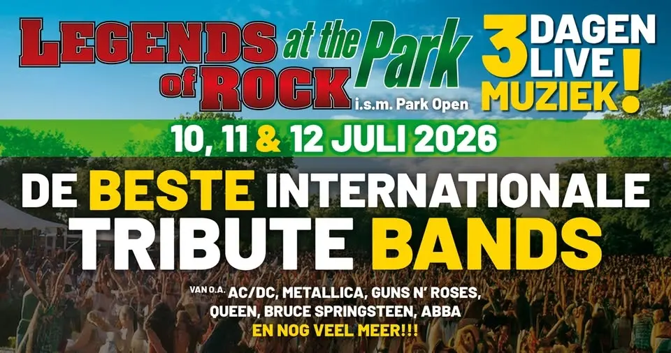 LEGENDS of ROCK at the Park 2026 | Festivalterrein Ronde Weide in Park Sonsbeek in Arnhem