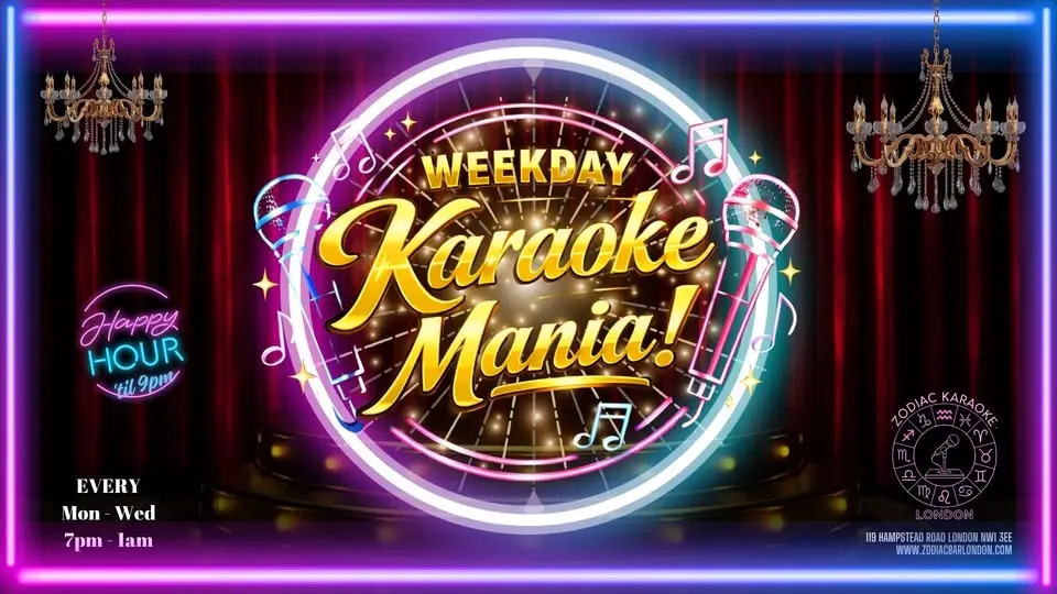 Weekday Karaoke Mania Monday - Wednesday