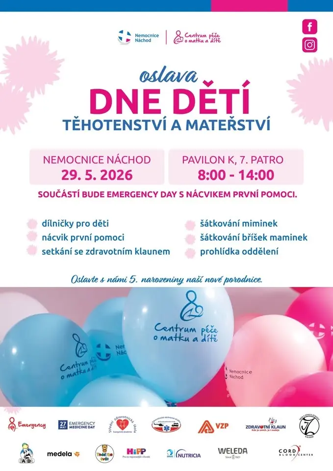 Den dětí, těhotenství a mateřství v náchodské nemocnici
