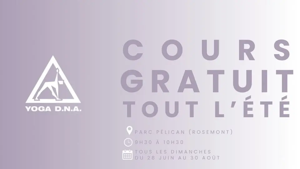 COURS GRATUIT (TOUS LES DIMANCHES DE L'ÉTÉ)