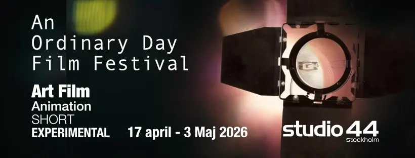 An Ordinary Day Film Festival 2026 animationer, experimentell video! Vernissage 17 April kl 17-21