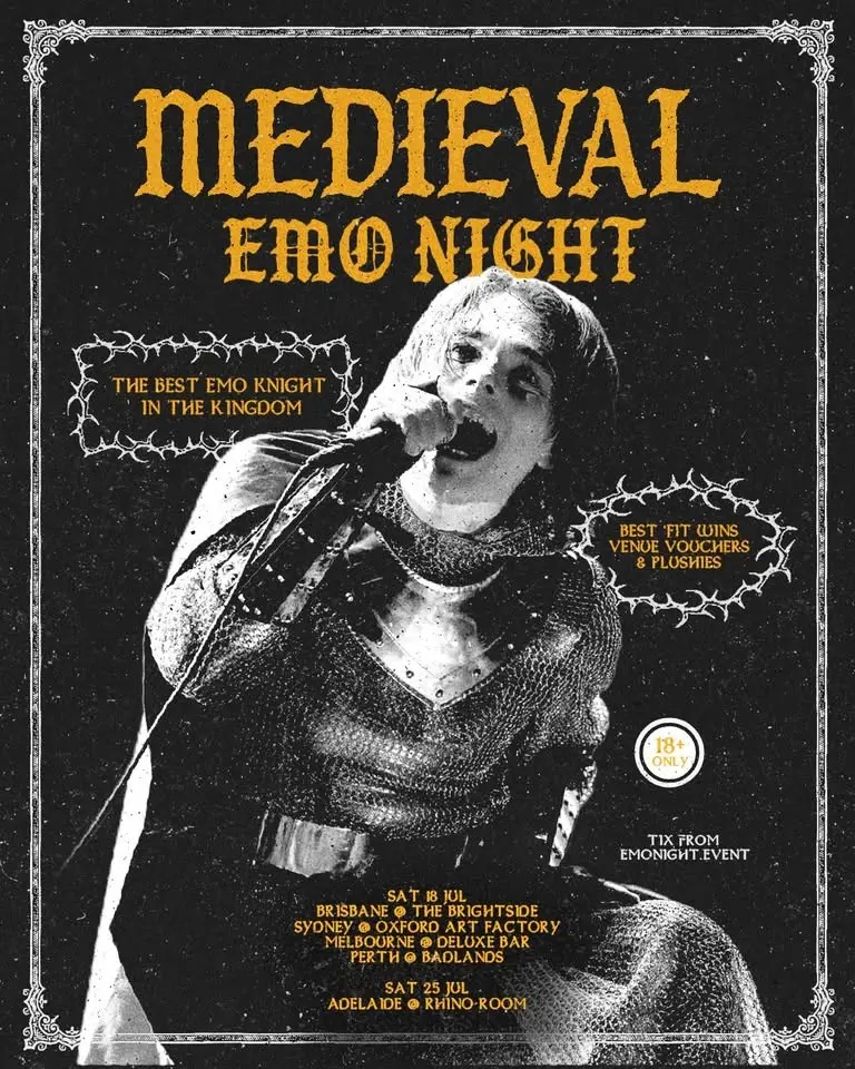 MEDIEVAL EMO NIGHT - ADELAIDE