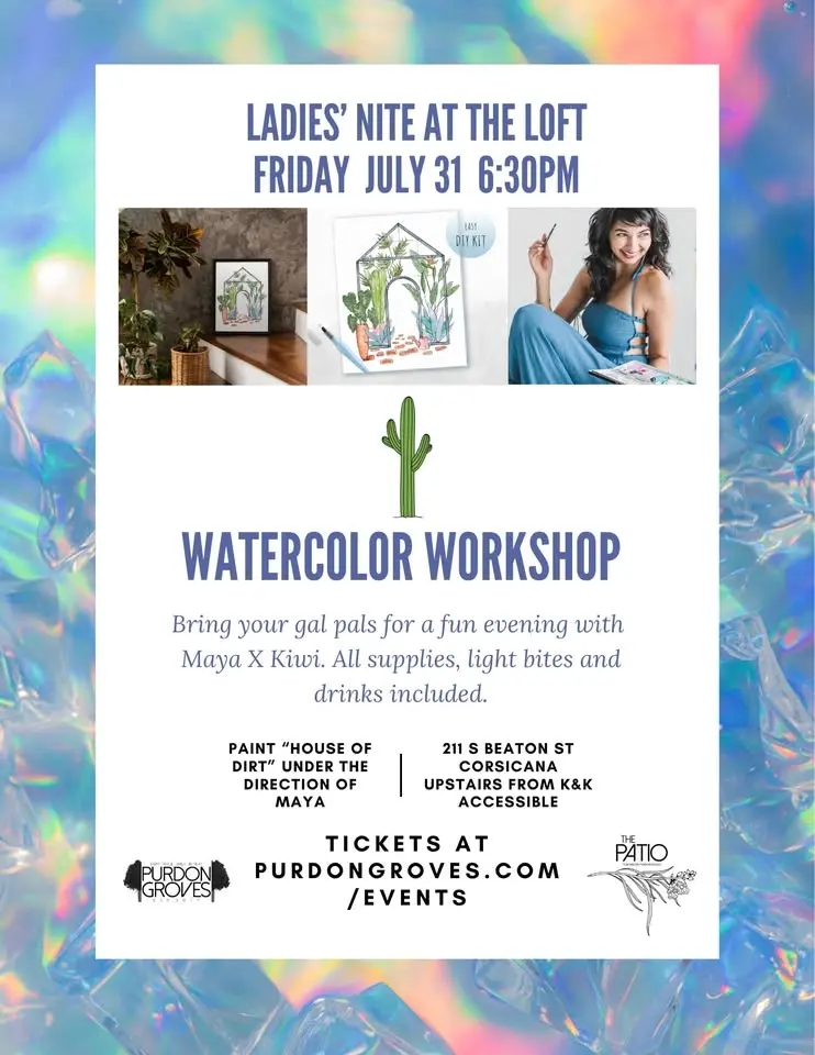 LADIES’ NITE AT THE LOFT - WATERCOLOR WORKSHOP