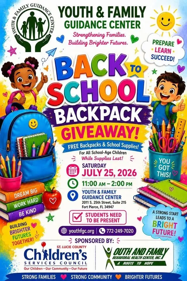 BACK TO SCHOOL BACKPACK GIVEAWAY